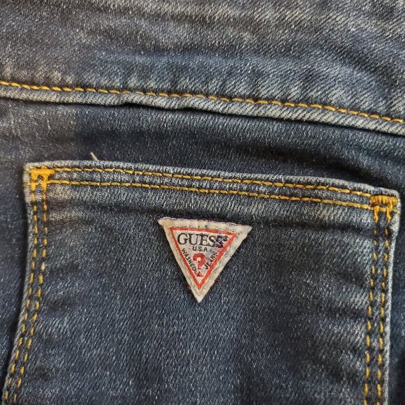 NWT GUESS SZ 38 x 30 Men's Vermont Slim Straight Distressed Stretch Jeans - Picture 15 of 16